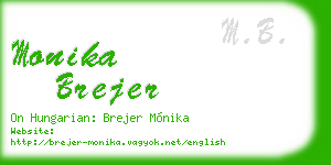 monika brejer business card
