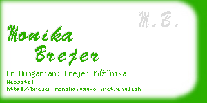 monika brejer business card